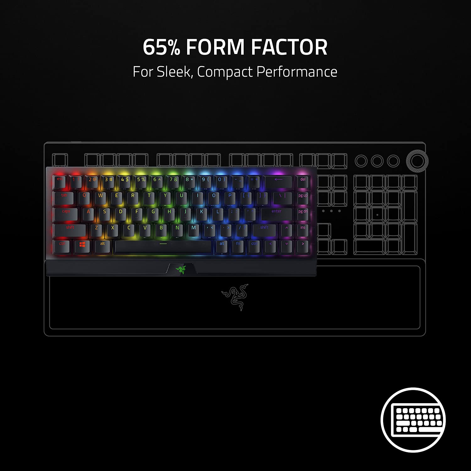 Tastatura Razer BlackWidow V3 Mini 65% Wireless