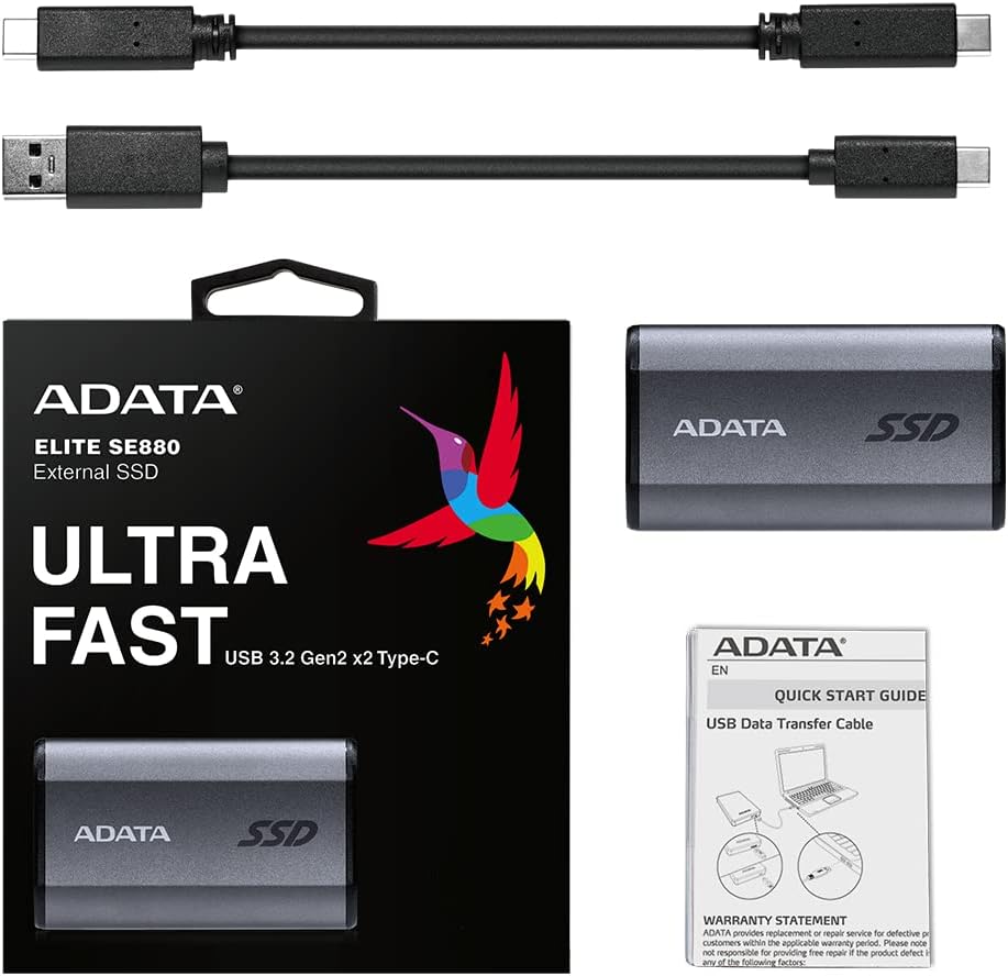 Eksterni SSD ADATA SE880 500GB Type-C 3.2