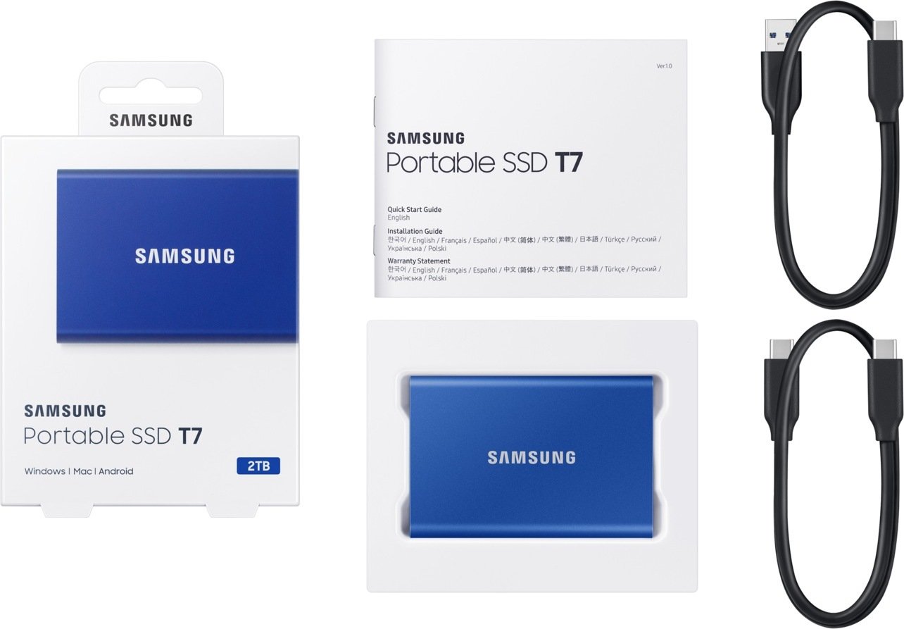 SSD Eksterni Samsung T7 Indigo Blue 2TB USB-C