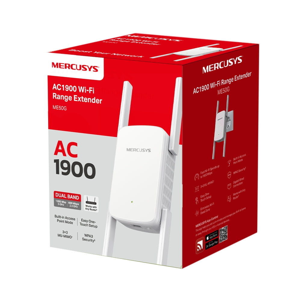 Pojačivač Extender WiFi Mercusys ME50G AC1900
