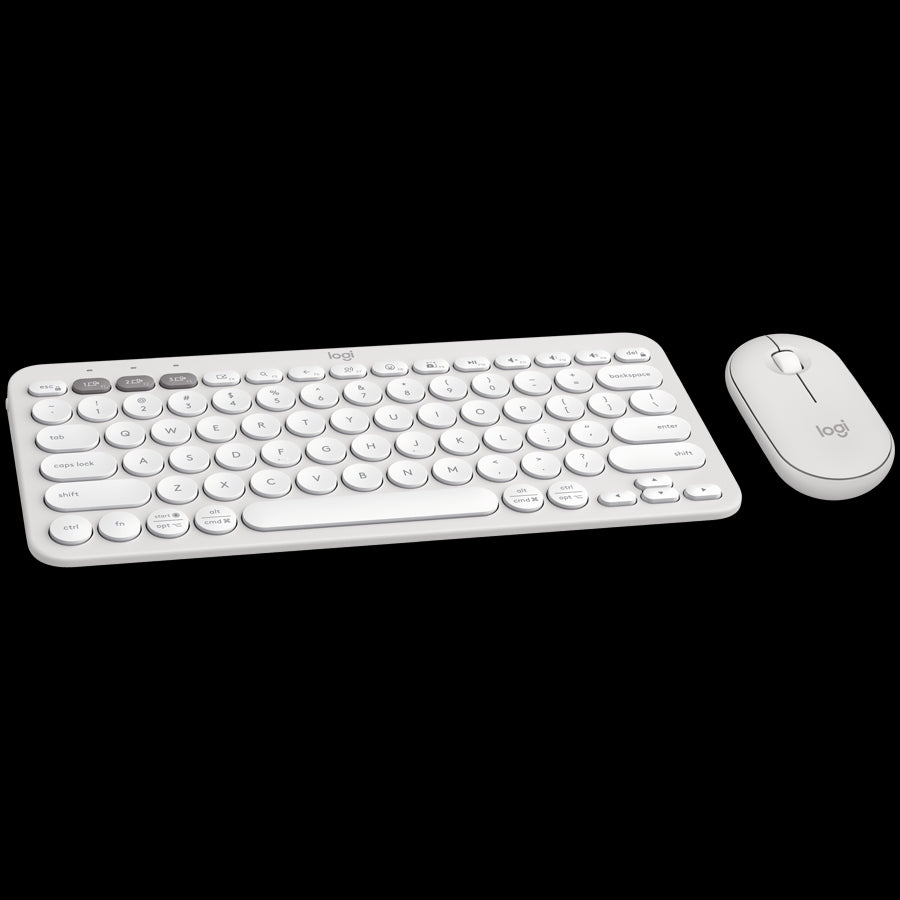 Tastatura Logitech Pebble 2 Bluetooth White Set
